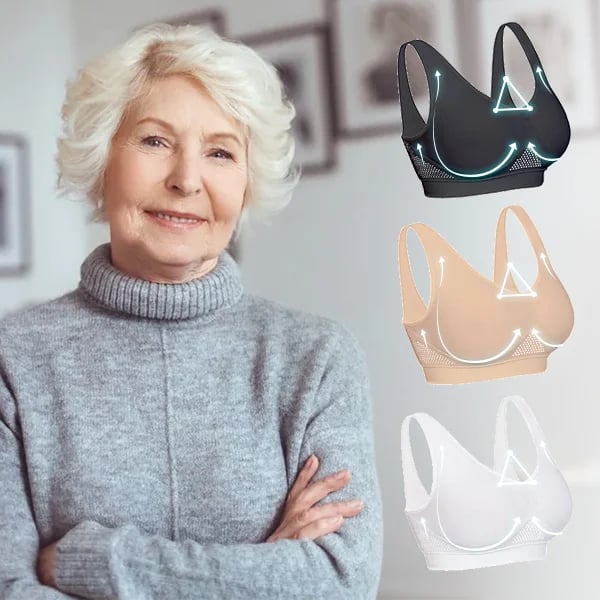 DIANE | Set om 3 bekväma, andningsbara bh:ar utan bygel 1 + 2 GRATIS