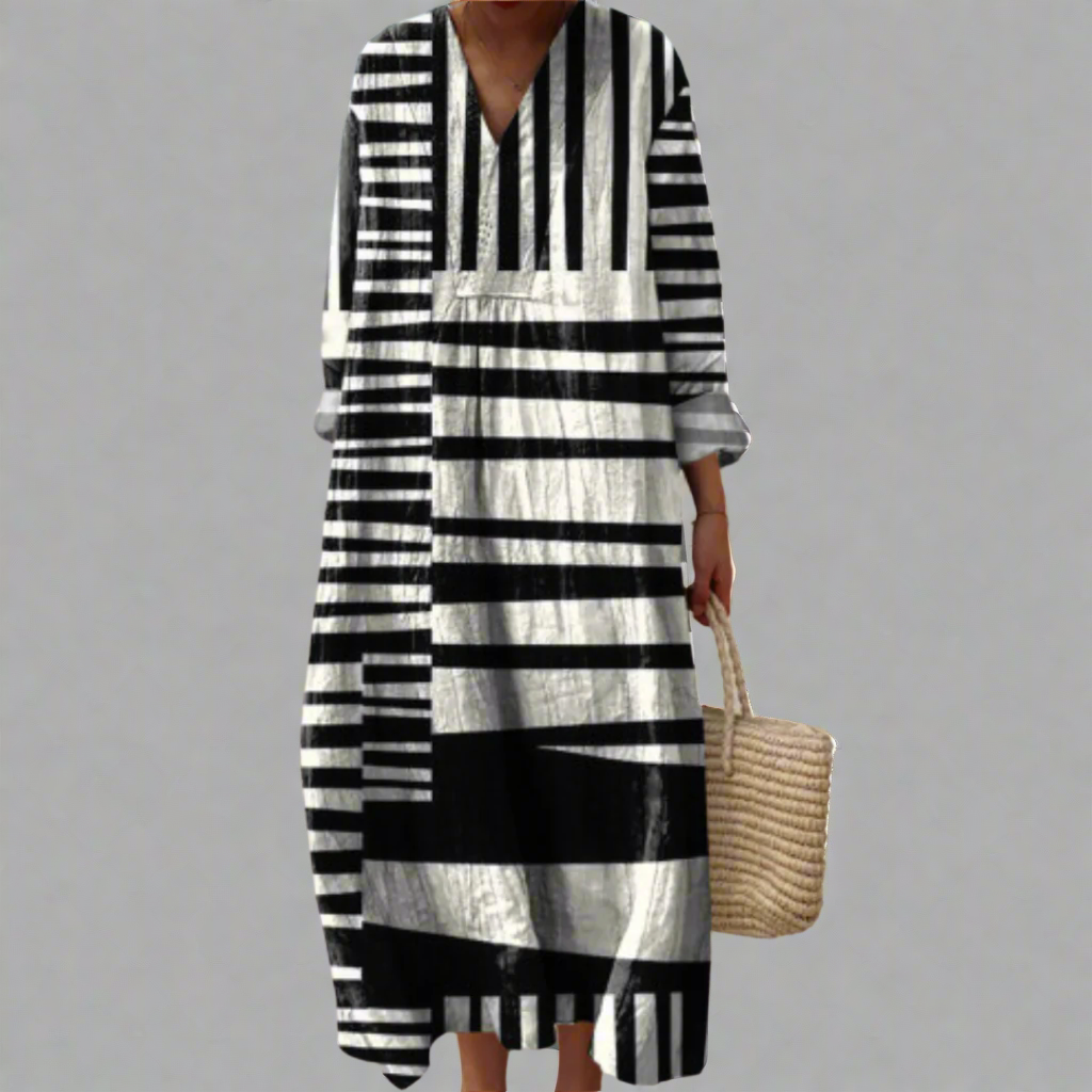 Doris™ | Elegant geometrisk klänning