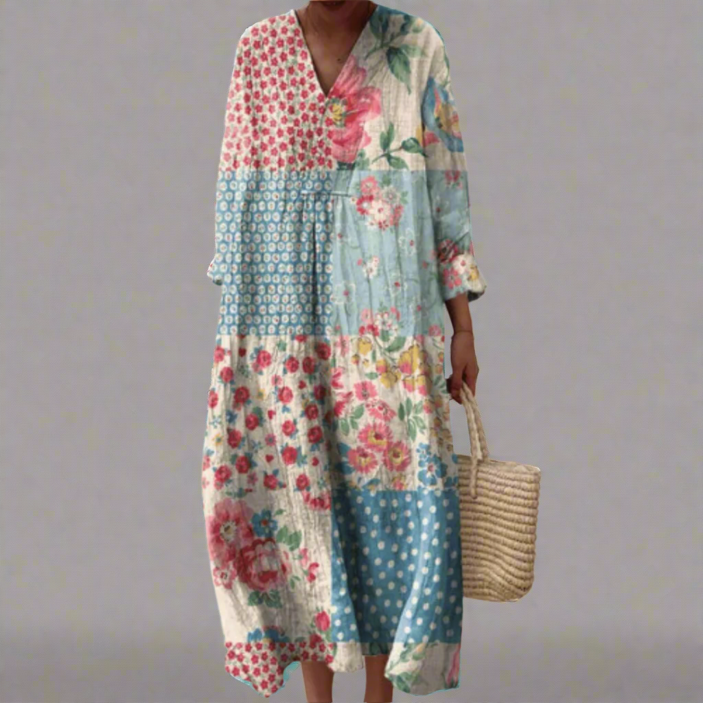 Jeanette™ | Elegant geometrisk klänning