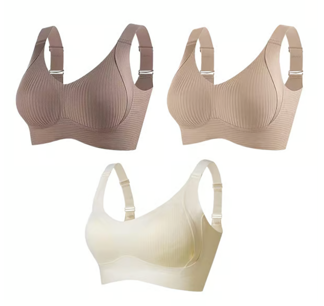 "CELINE | 3-pack bekväma bygellösa bh:ar 2+1 GRATIS"