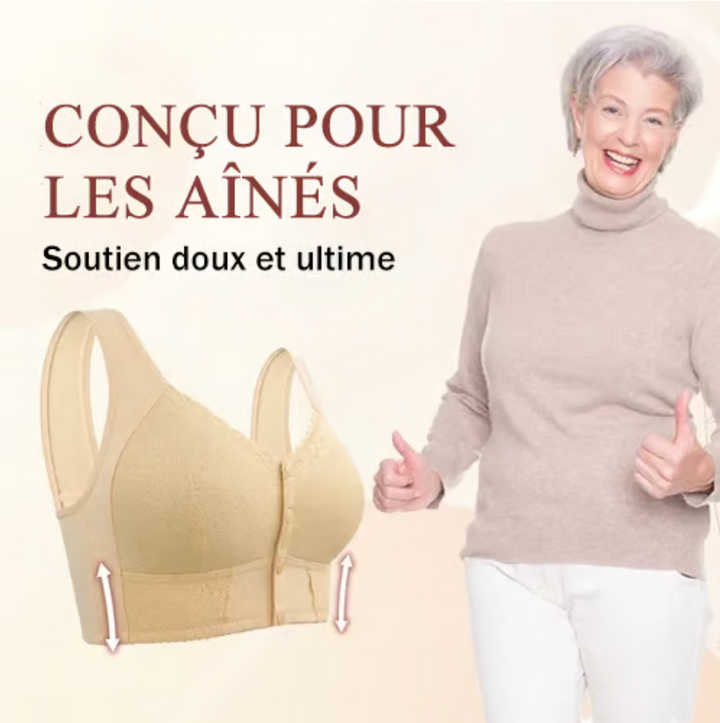 MÉLANIE | Andningsbar BH med framknäppning 2+1 GRATIS