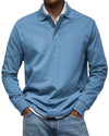 Casual long-sleeved polo shirt